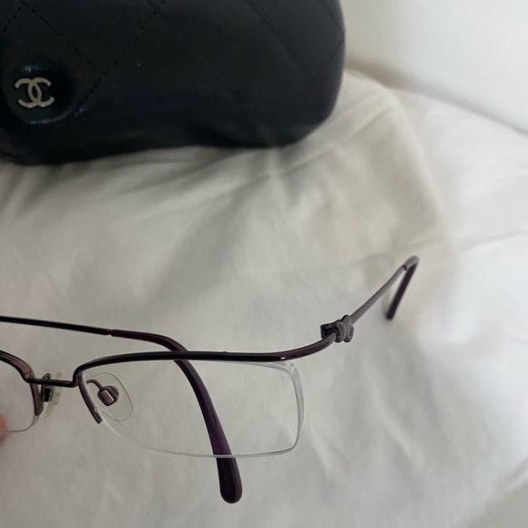 Rare Chanel Semi Rimless Floating Lens Eyeglasses - Picture 5 of 12